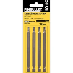 Torx kärkisarja Finbullet T20&T25 100 mm 4-os