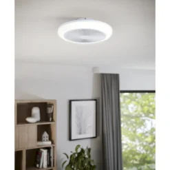 Tuuletinvalaisin Eglo Sayulita RGB valkoinen/harmaa