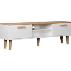 TV-taso Kocot 160 cm Denver valkoinen/beige
