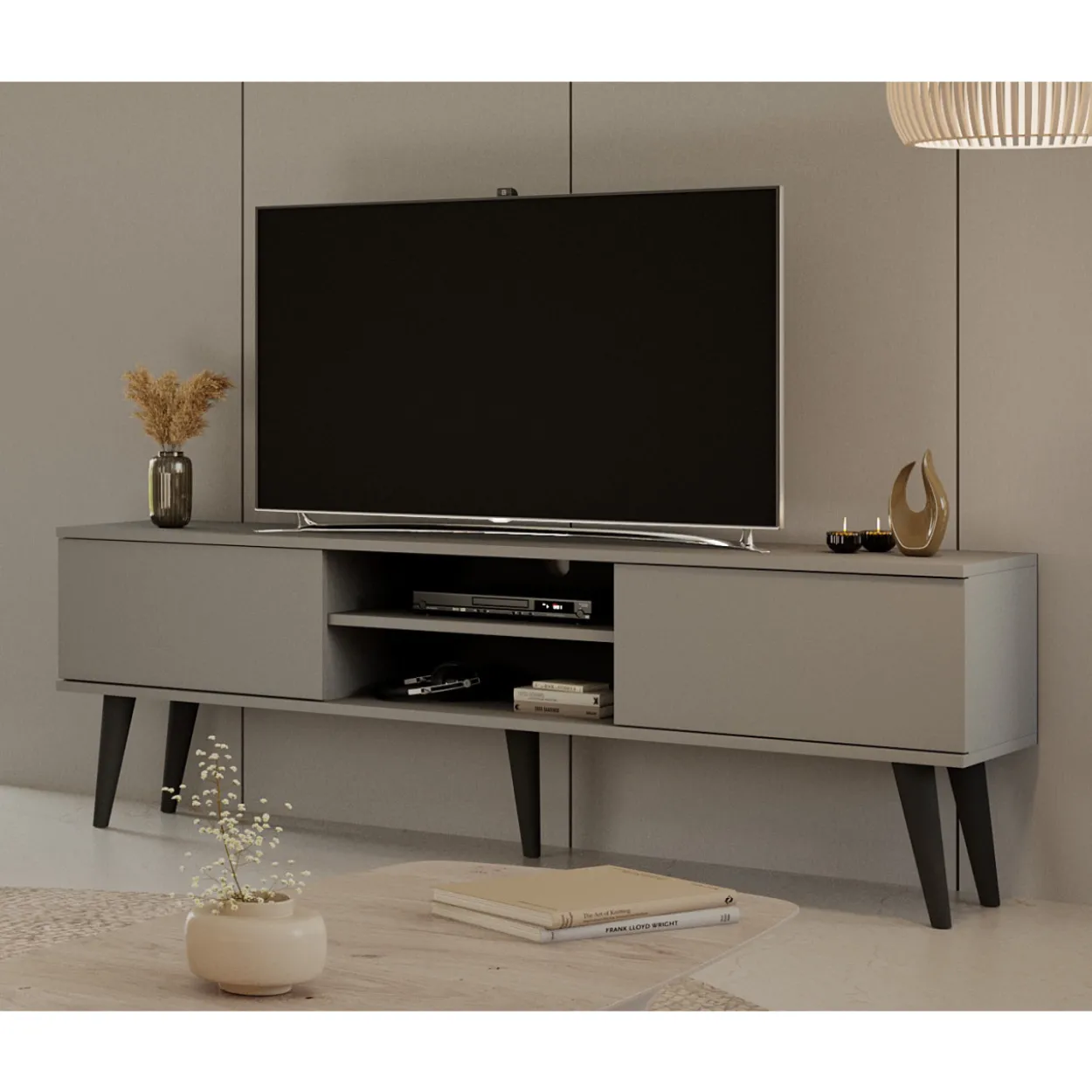 TV-taso Kocot 160 cm Toronto harmaa