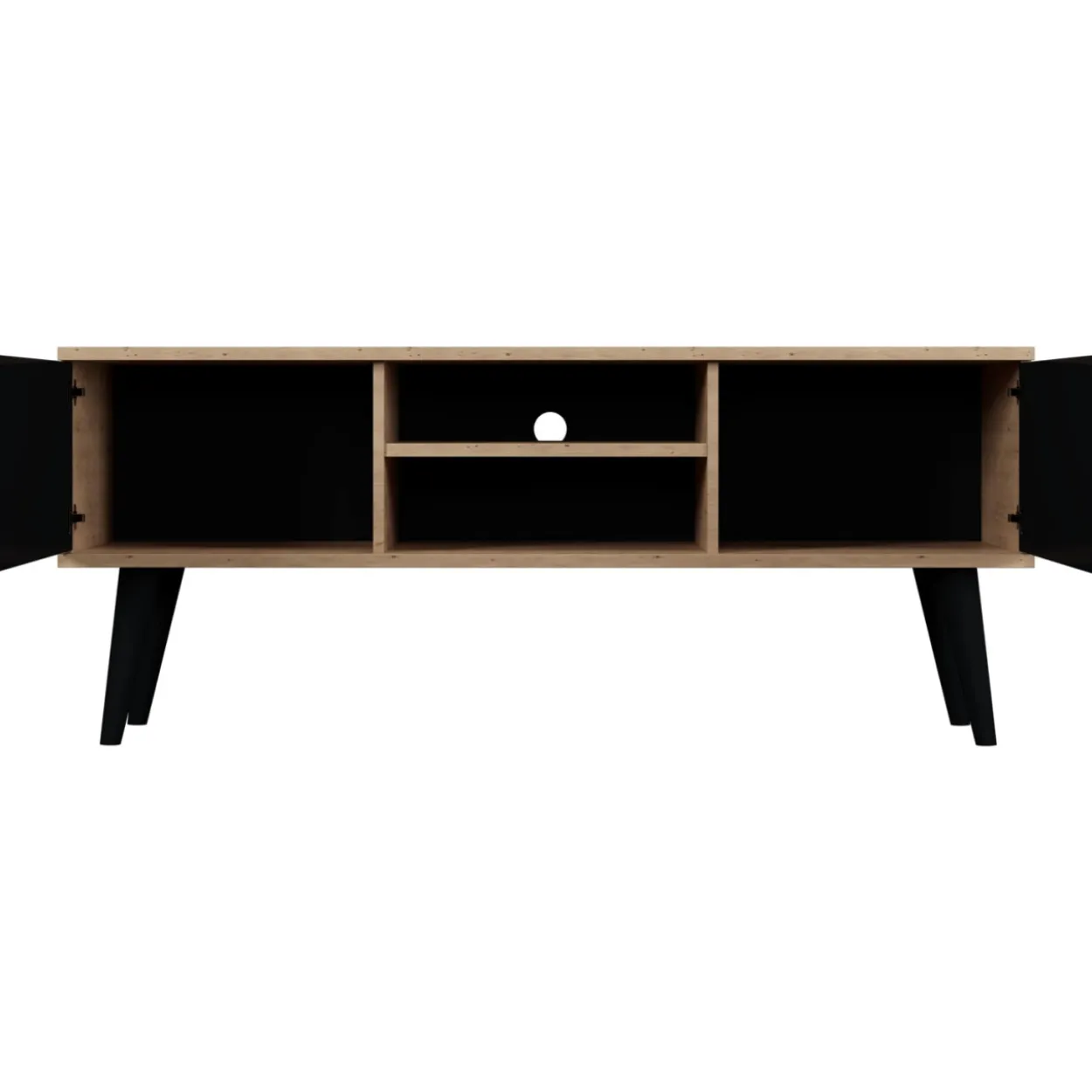 TV-taso Kocot 120 cm Toronto musta/beige