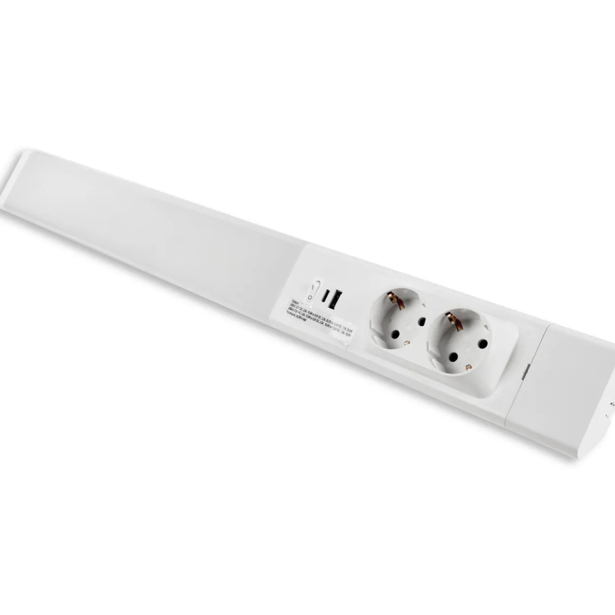 Työpistevalaisin Led Energie USB-porteilla 60cm 18W 1750lm 4000K