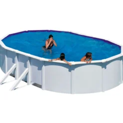 Uima-allas Gre by Swim & Fun 730 x 375 x 120 cm ovaali, ulkoisilla sivutuilla valkoinen