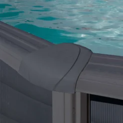 Uima-allas Gre by Swim & Fun 500 x 300 x 120 cm ovaali, ulkoisilla sivutuilla grafiitinmusta