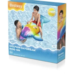 Uimalelu Bestway 168 x 66 cm ratsastettava delfiini