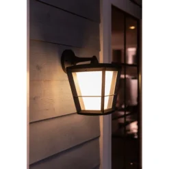 Ulkoseinävalaisin Philips Hue Econic White and Color Ambiance, musta