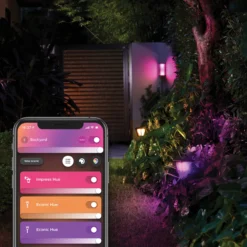 Ulkoseinävalaisin Philips Hue Impress White and Color Ambiance, musta