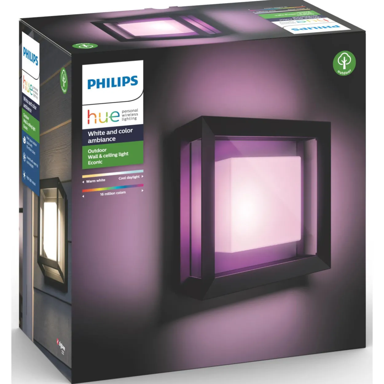 Ulkoseinävalaisin Philips Hue Econic White and Color Ambiance