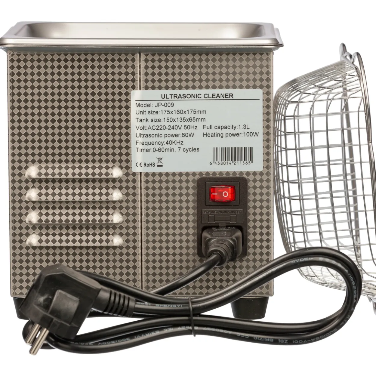 Ultraäänipesuri Timco 1,3 l INOX