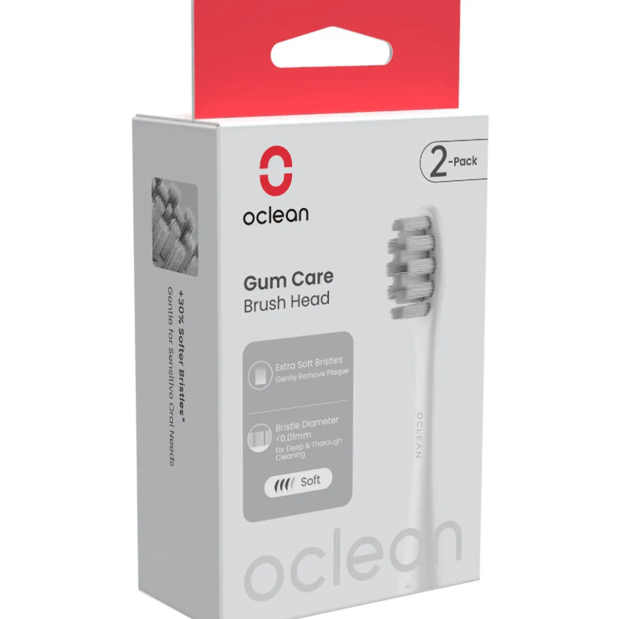 Vaihtoharja Oclean Gum Care 2 kpl, valkoinen