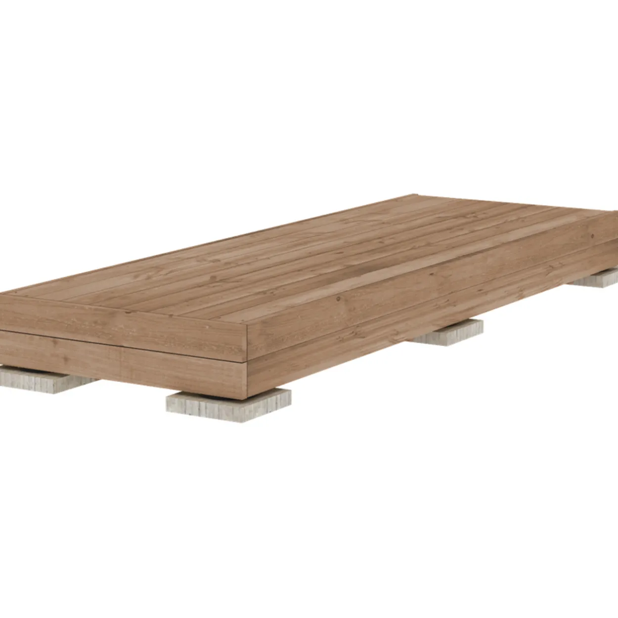 Valmisterassi Patio Terassit Classic 1x2 kestopuu