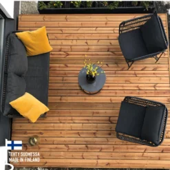 Valmisterassi 1x3 Patio Terassit Classic kestopuu