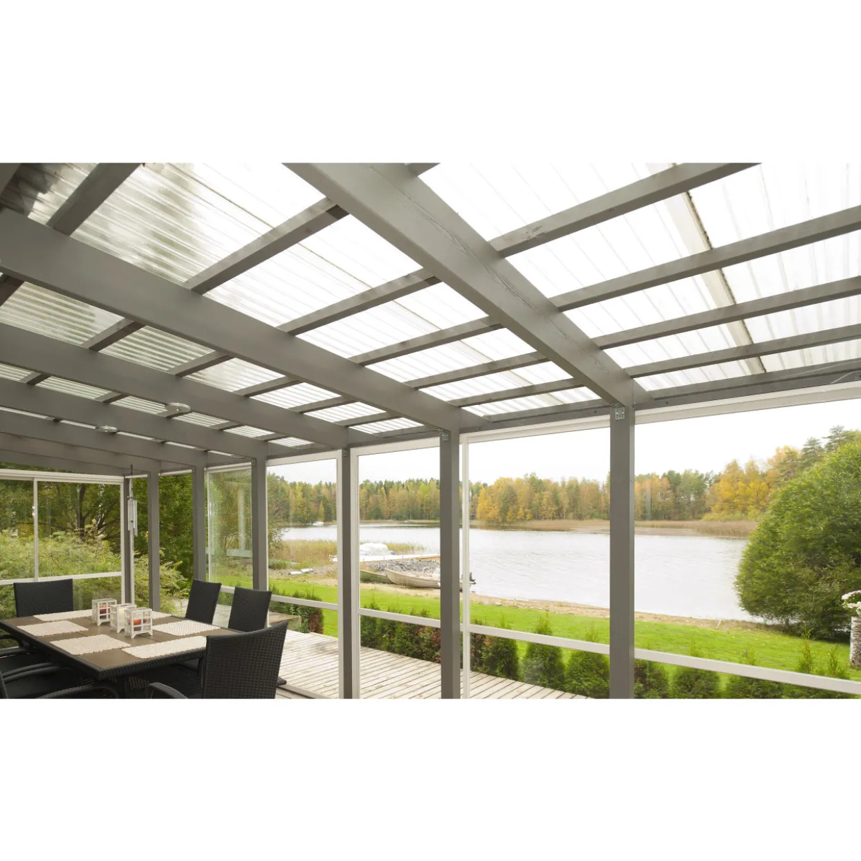 Valokate Keraplast PC Sun trapetsilevy 0,8 mm pronssi 1040 x 2500 mm