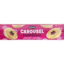 Vanilja-vadelmakeksi Priima 176 g Carousel Raspberry