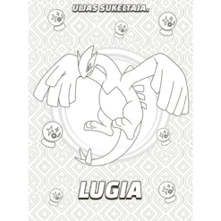 Värityskirja Pokemonit legendaariset ja myyttiset