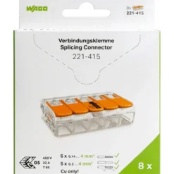Wago 5-Nap vipuliitin 8 kpl