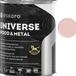 Yleismaali Eskaro Universe Wood & Metal 0,9 l vaaleanpunainen