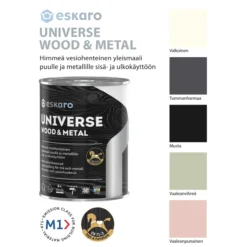 Yleismaali Eskaro Universe Wood & Metal 0,9 l valkoinen